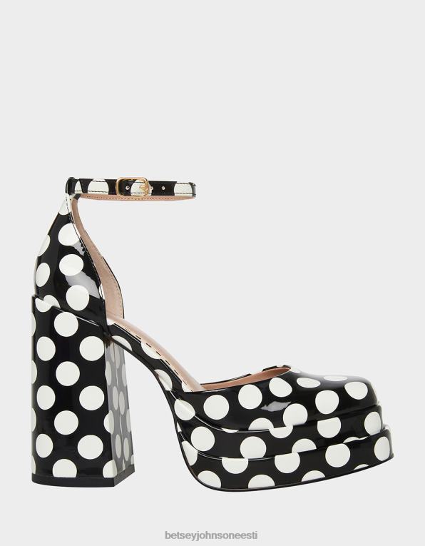 ee Betsey Johnson naised niru must polka punkt kingad 400N072