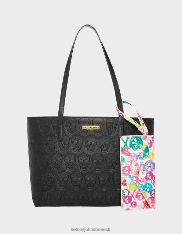 ee Betsey Johnson naised xo kolju tote must tarvikud 400N0216